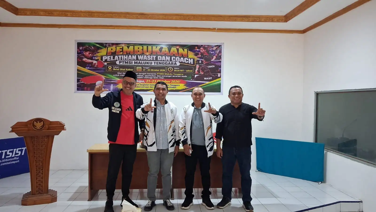 JELANG BUPATI CUP TENIS MEJA MALUKU TENGGARA 2026, PTMSI GELAR PELATIHAN WASIT DAN COACH