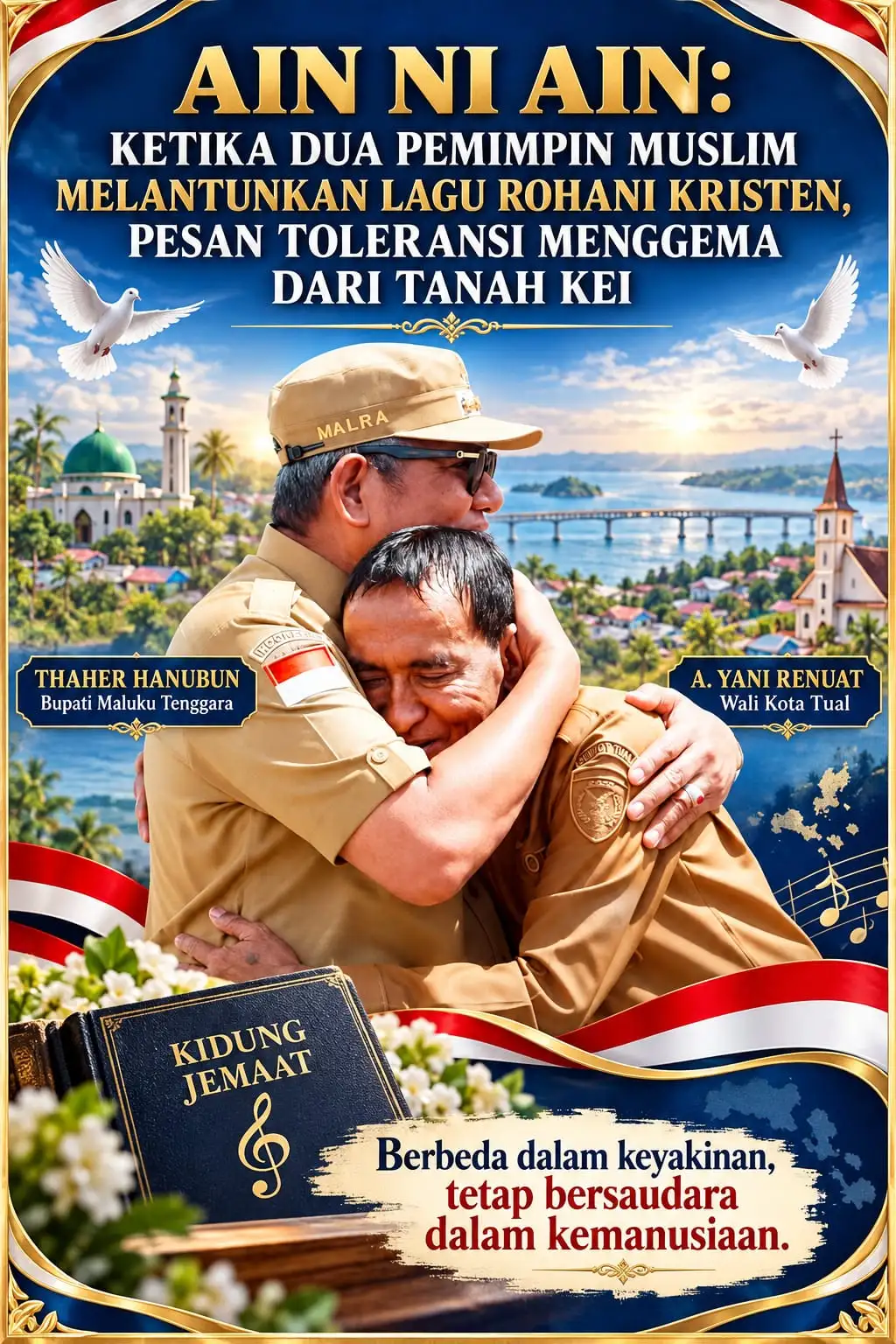AIN NI AIN: Ketika Dua Pemimpin Muslim Melantunkan Lagu Rohani Kristen, Pesan Toleransi Menggema dari Tanah Kei
