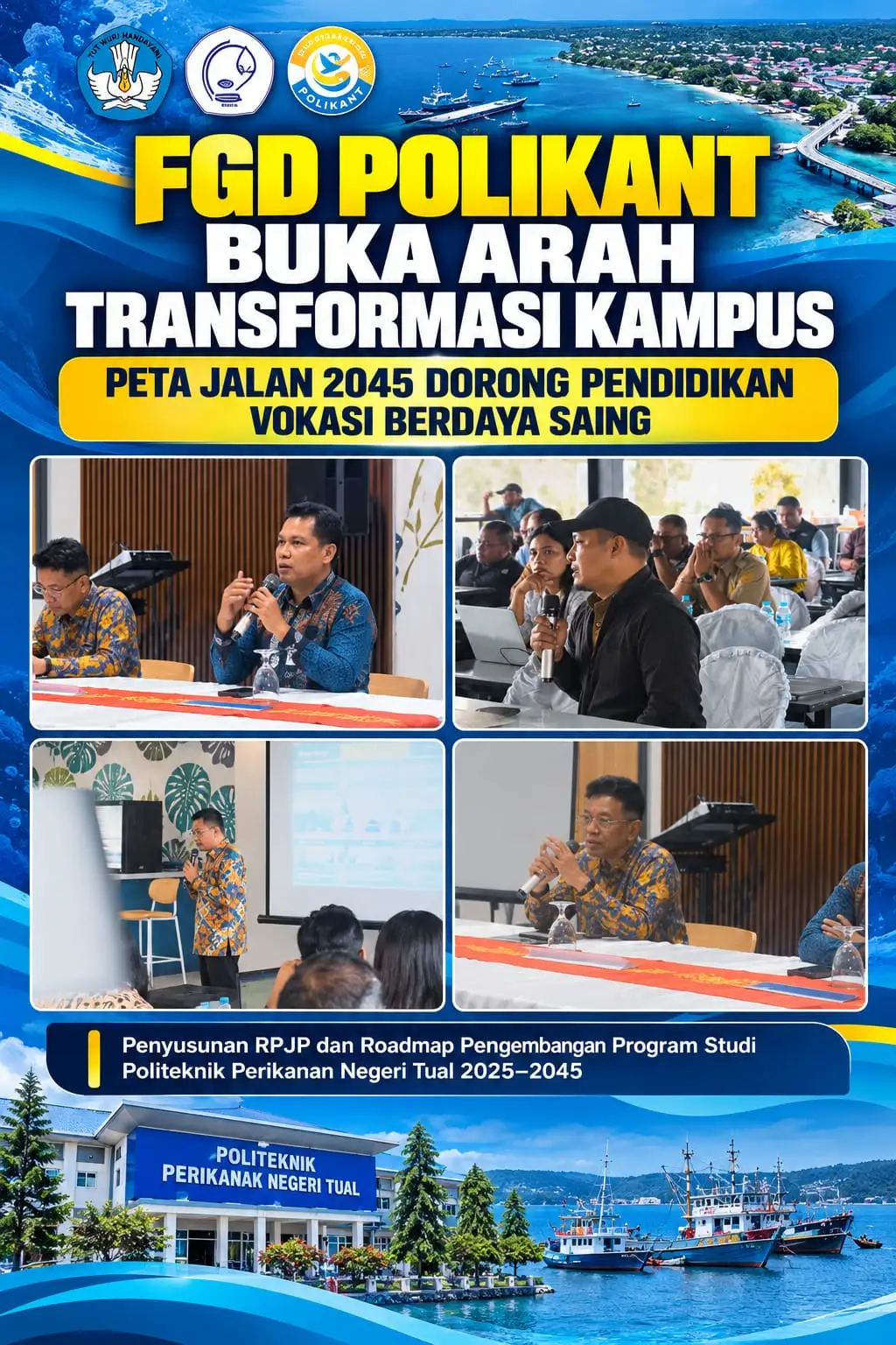 FGD POLIKANT BUKA ARAH TRANSFORMASI KAMPUS, PETA JALAN 2045 DORONG PENDIDIKAN VOKASI BERDAYA SAING