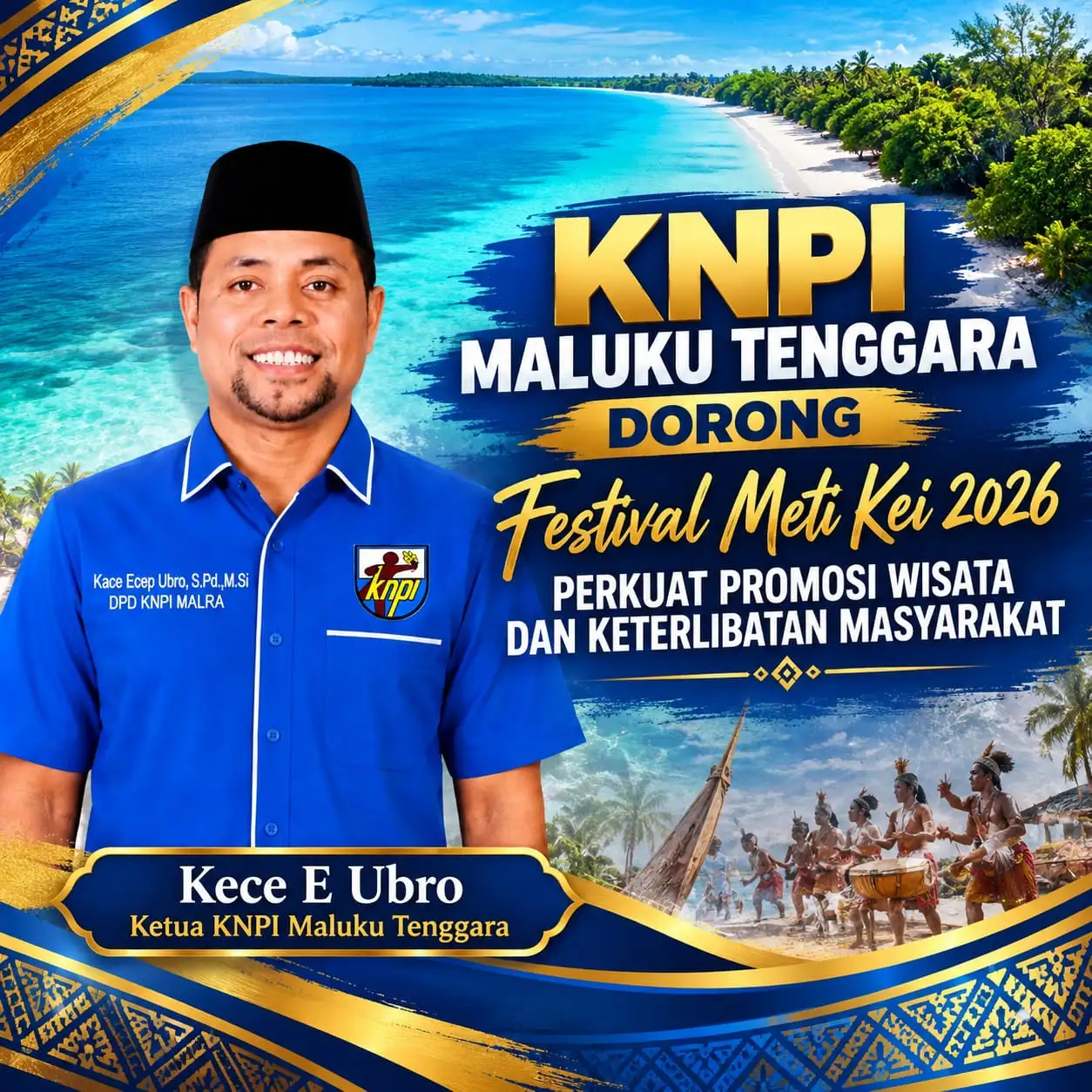 KNPI Maluku Tenggara Dorong Festival Meti Kei 2026 Perkuat Promosi Wisata dan Keterlibatan Masyarakat