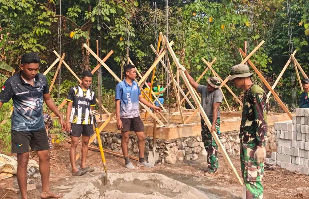 Fantastis, 5 Hari Kerja Satgas TMMD 130 Kodim 1504/Ambon Kebut RTLH