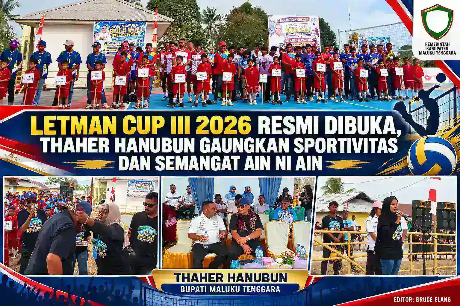 Letman Cup III 2026 Resmi Dibuka, Thaher Hanubun Gaungkan Sportivitas dan Semangat Ain Ni Ain