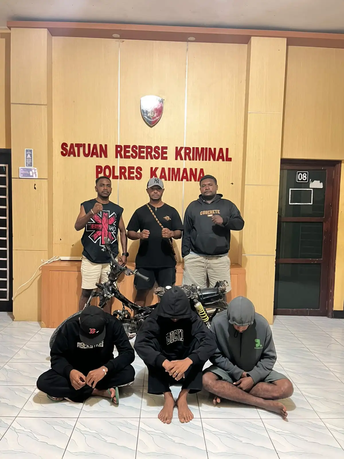 Polres Kaimana Ungkap Dugaan Curanmor, Tiga Pemuda Diamankan Bersama Barang Bukti Motor Honda Supra