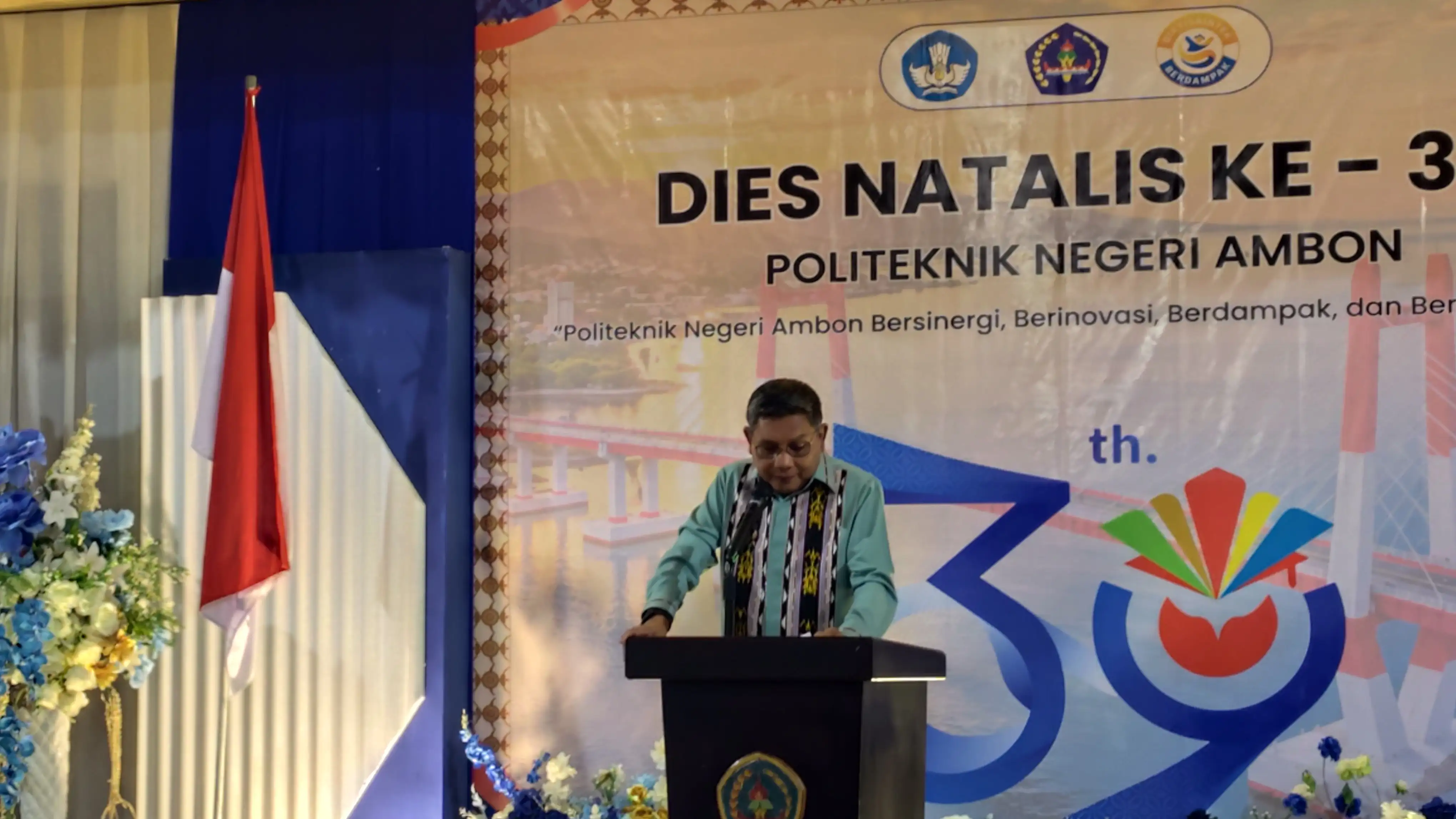Dies Natalis ke-39 Politeknik Negeri Ambon: Wali Kota Bodewin Wattimena Bersinergi, Berinovasi, Lahirkan Solusi Nyata untuk Ambon Manise