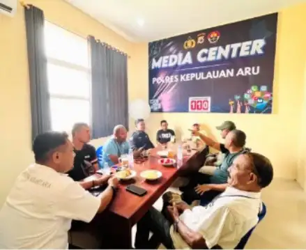 Tingkatkan Sinergitas, Polres Aru Gelar Coffee Morning Bersama Wartawan
