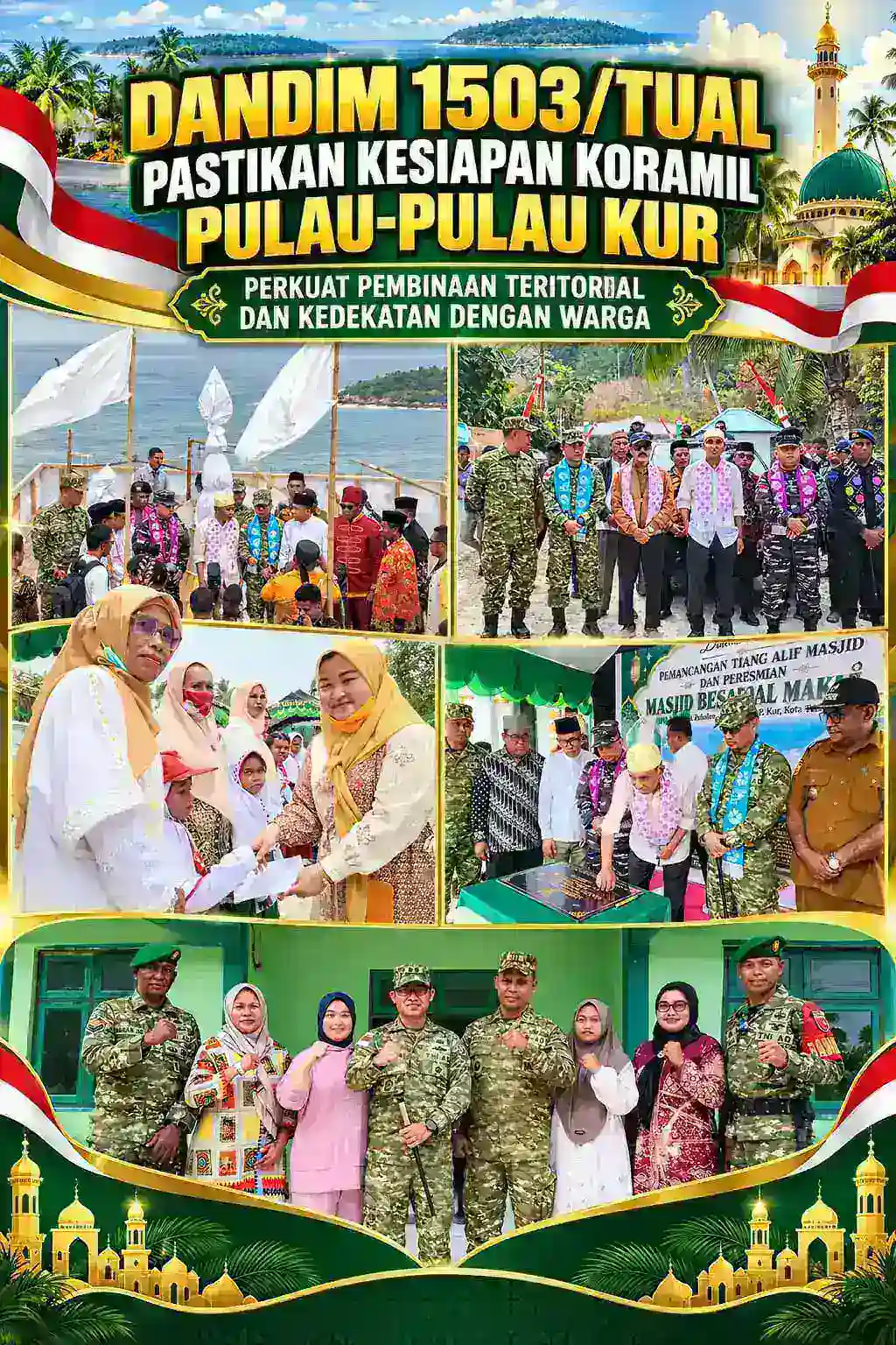Dandim 1503/Tual Pastikan Kesiapan Koramil Pulau-Pulau Kur, Perkuat Pembinaan Teritorial dan Kedekatan dengan Warga