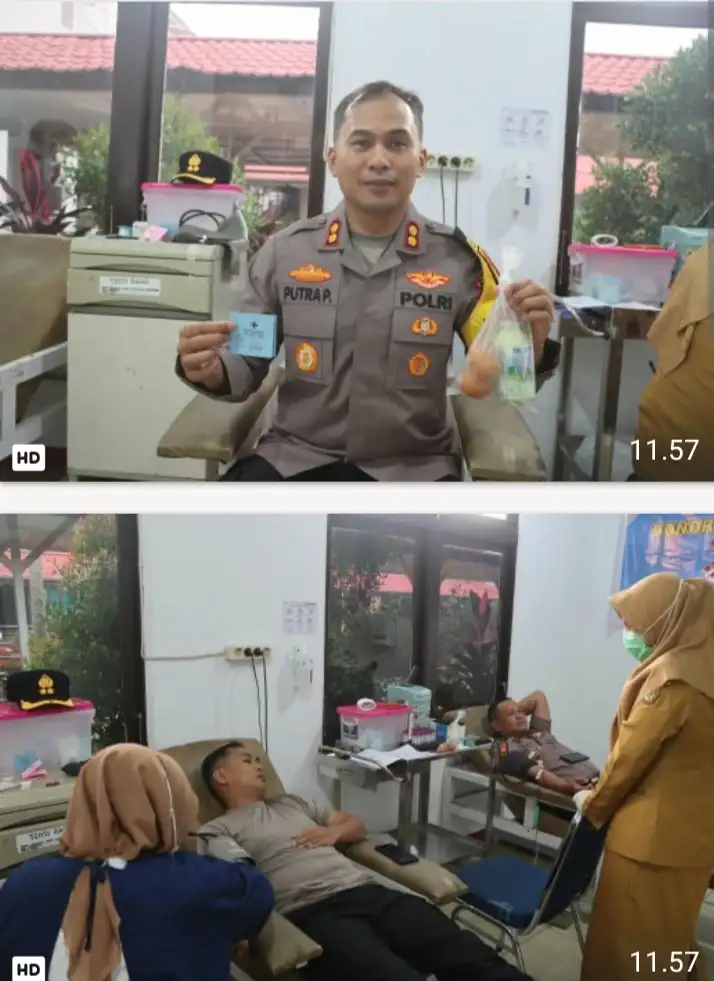 Sambut HUT Humas Polri ke-75, Si Humas Polres Ketapang Gelar Donor Darah, Wujud Kepedulian untuk Sesama