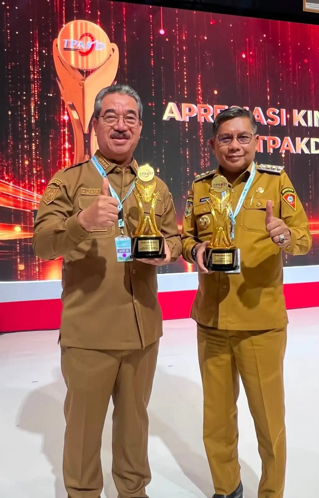 Lewerissa Bangga, Maluku dan Ambon Raih Penghargaan TPAKD Terbaik