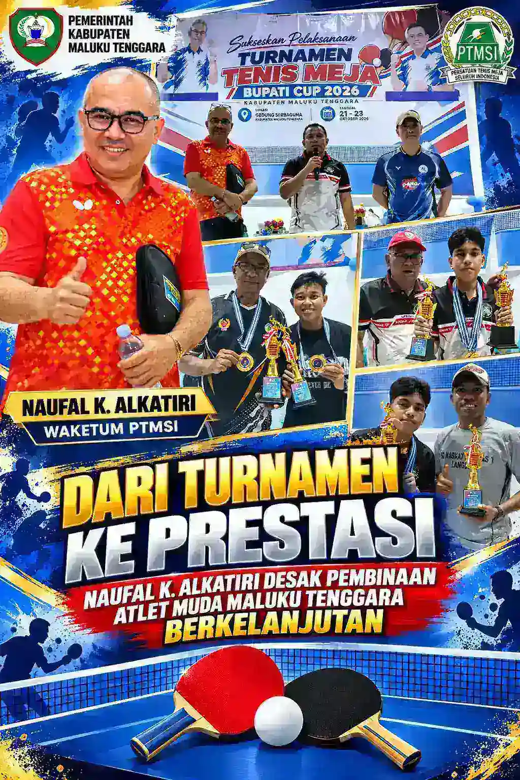 Dari Turnamen ke Prestasi: Naufal K Alkatiri Desak Pembinaan Atlet Muda Maluku Tenggara Berkelanjutan