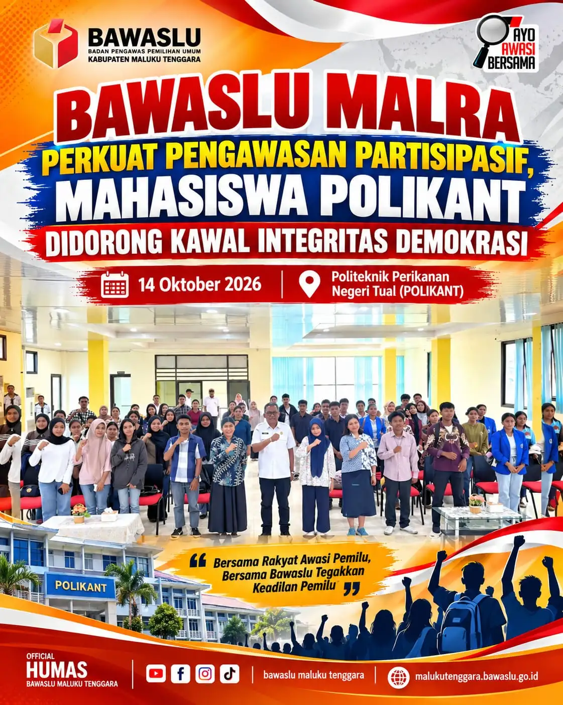 Bawaslu Malra Perkuat Pengawasan Partisipatif, Mahasiswa Polikant Didorong Kawal Integritas Demokrasi