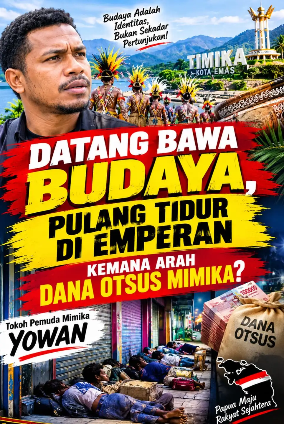 DATANG BAWA BUDAYA, PULANG TIDUR DI EMPERAN: KE MANA ARAH DANA OTSUS MIMIKA?