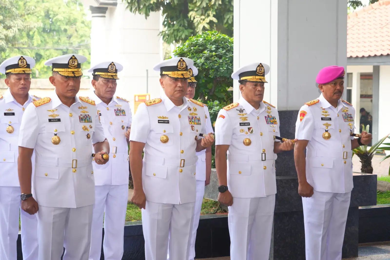 Dankodaeral IX Hadiri Sertijab Sejumlah Pejabat Strategis Koarmada RI